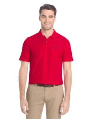 red polo khaki pants