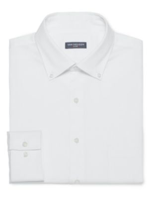 athletic fit white dress shirt