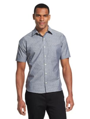 van heusen short sleeve button down shirts