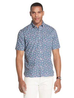 van heusen never tuck short sleeve shirts