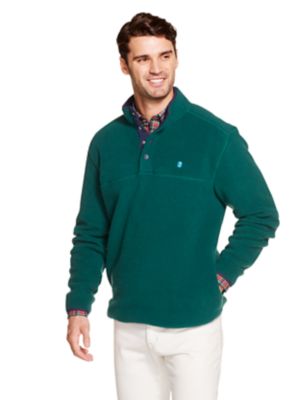 Fleece Snap Front Pullover Van Heusen