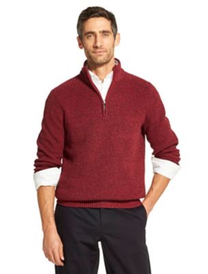 sweater with collar and zipper