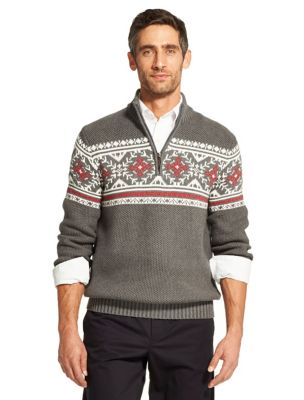 izod fair isle sweater