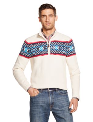 izod fair isle sweater