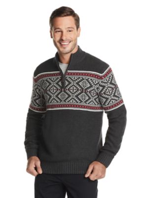 izod fair isle sweater