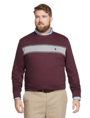 izod sweatshirt fleece crew neck