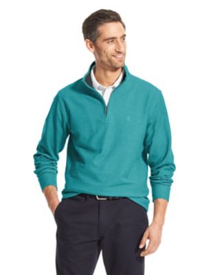 dress shirt with quarter zip sweater