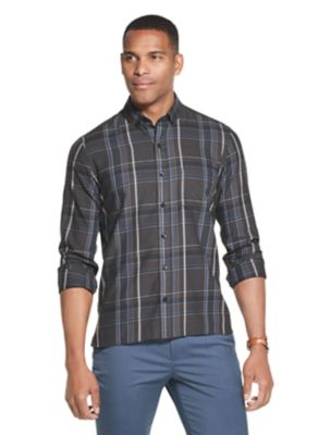 van heusen never tuck long sleeve shirt