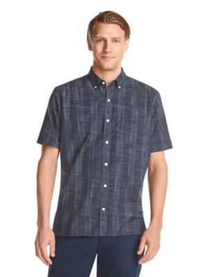 van heusen never tuck short sleeve shirts