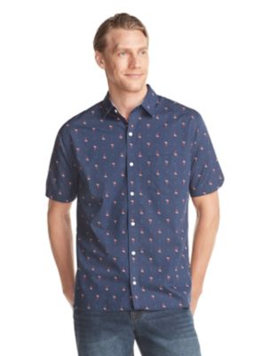 van heusen never tuck short sleeve