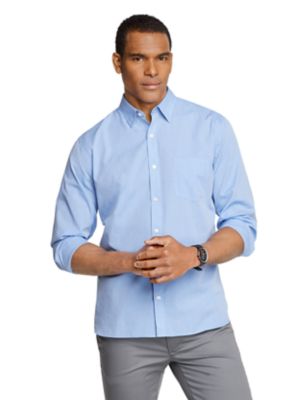 van heusen men's never tuck long sleeve shirt