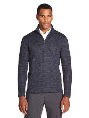 slim fit quarter zip sweater