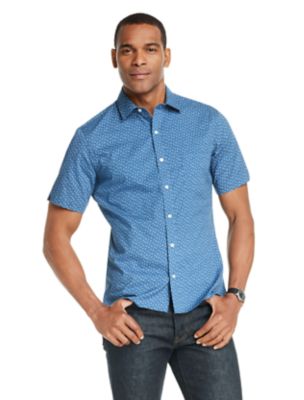 van heusen never tuck short sleeve shirts