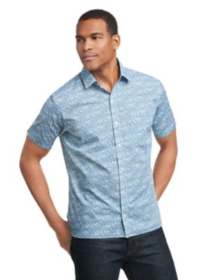 van heusen never tuck short sleeve shirts