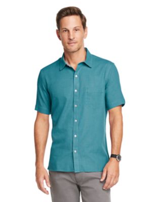 van heusen never tuck short sleeve shirts