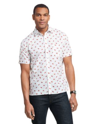 van heusen never tuck short sleeve