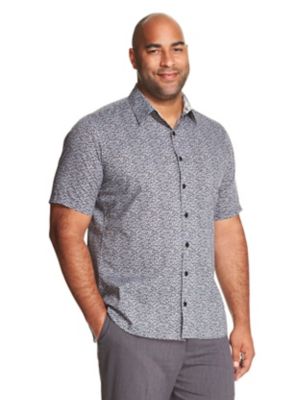 van heusen never tuck short sleeve shirts