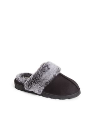 Faux Fur Trim Slippers | Van Heusen